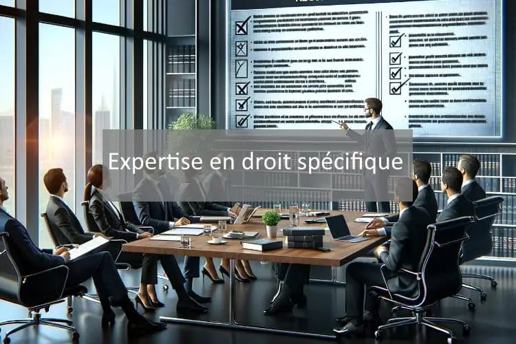 expertise en droit spécifique