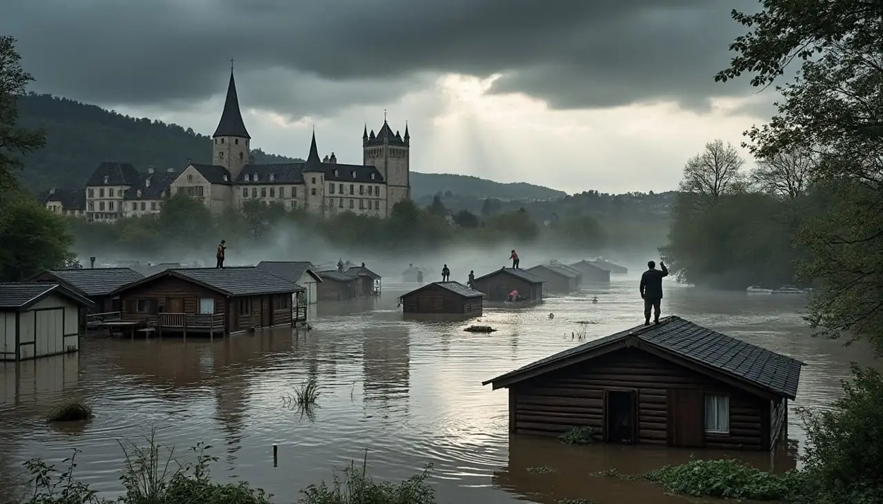 ce lundi de pâques, la dordogne est touchée par des inondations majeures, entraînant l'évacuation de huit campings et privant 1.100 foyers d'électricité. suivez les dernières informations sur la situation et les mesures d'urgence mises en place.