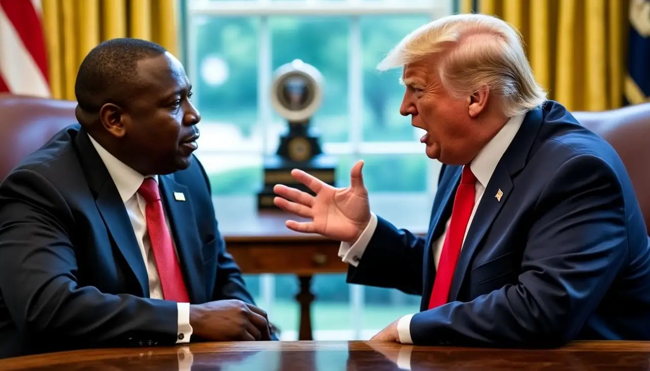 découvrez les récents échanges tendus entre donald trump et cyril ramaphosa concernant les accusations de 'génocide' visant les agriculteurs blancs en afrique du sud. analyse des implications politiques et sociales de cette controverse qui soulève des questions sur la race, la terre et les droits humains.
