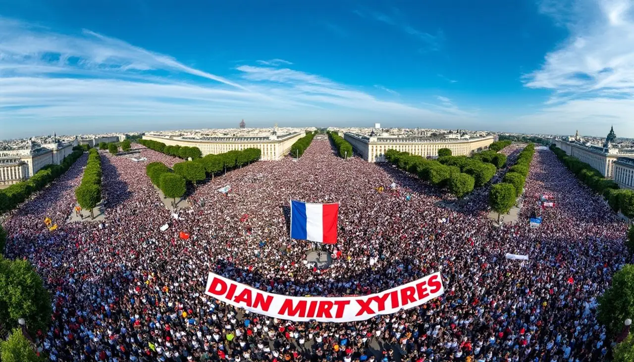 le 1er mai, entre 157 000 et 300 000 manifestants défilent dans les rues de france. des tensions surgissent lors du défilé parisien, notamment près du stand du parti socialiste, illustrant un climat de contestation intense.