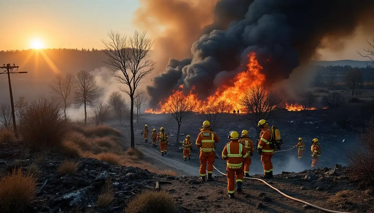 un incendie dévastateur ravage l'aude, consumant 5.000 hectares de végétation et provoquant des coupures de courant pour 2.500 foyers. deux personnes sont blessées dans cet événement tragique. découvrez l'impact de cette catastrophe et les efforts des équipes de secours.