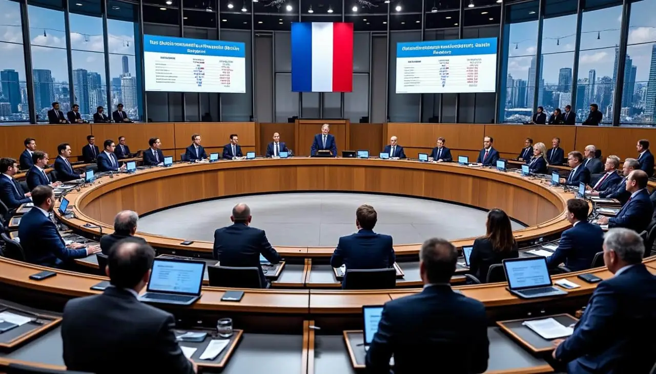 édouard philippe appelle les députés horizons à s'abstenir lors du vote décisif du budget de la sécurité sociale, marquant un moment clé dans les débats parlementaires.