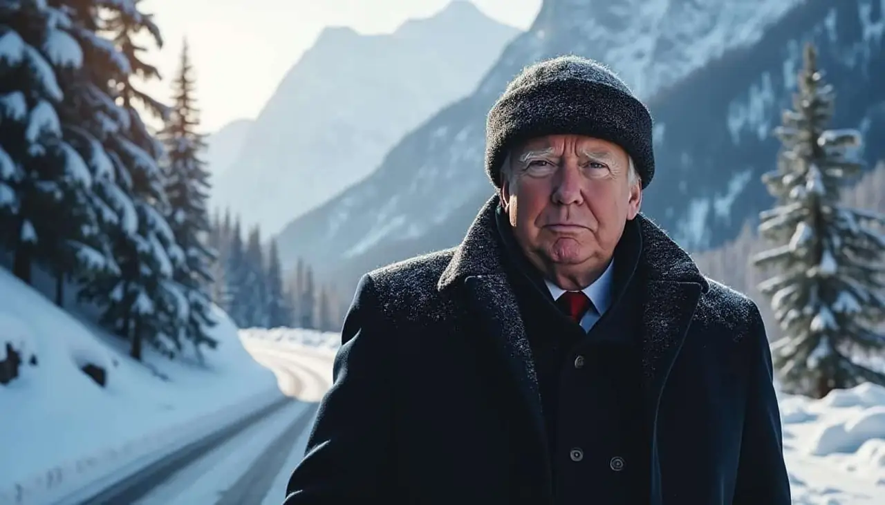 découvrez l'image ia insolite diffusée par la maison blanche montrant donald trump avec un manchot, un oiseau originaire d'antarctique, et non du groenland comme on pourrait le penser.