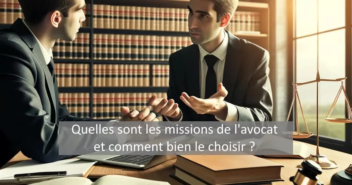 Quelles sont les missions d'un avocat et comment le choisir ?