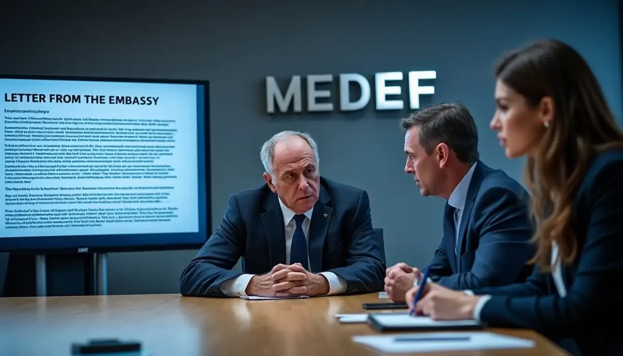 La réaction du Medef face à la lettre de l'ambassade des États-Unis aux entreprises françaises : un avis jugé 'inadmissible