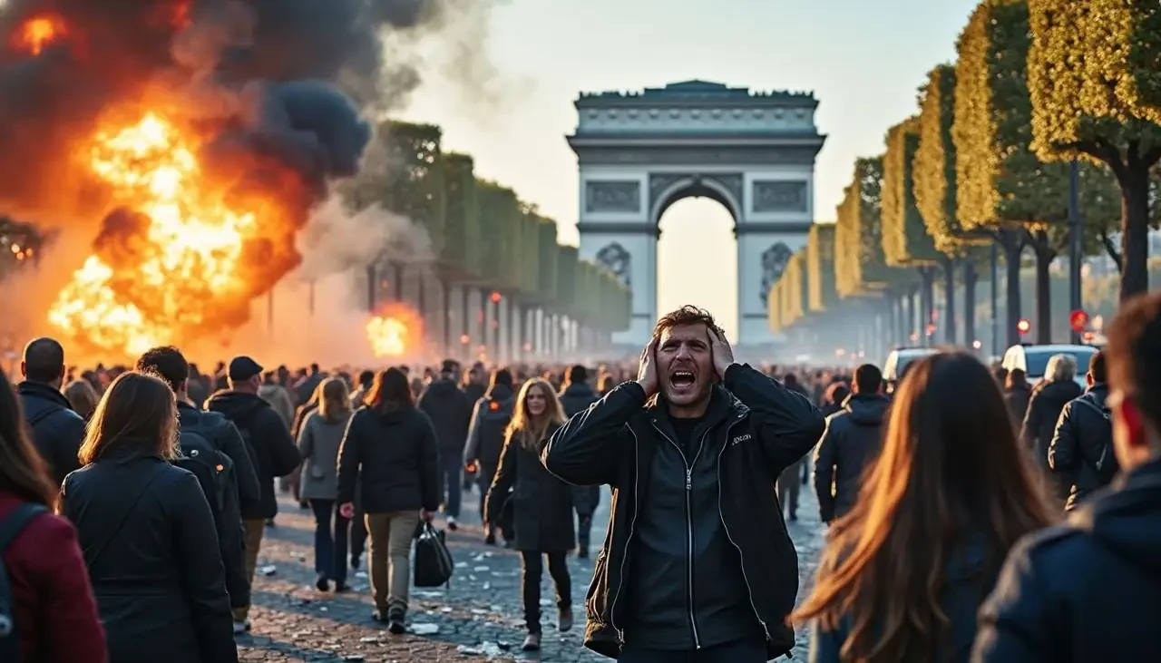 Des bruits d'explosion provoquent la frayeur sur les Champs-Élysées à Paris