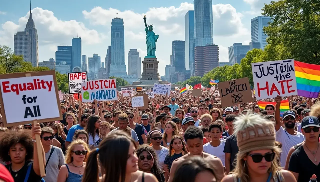 Des milliers d'Américains se mobilisent contre les politiques de Donald Trump et d'Elon Musk