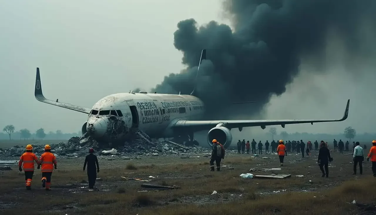 Crash d'avion en Inde : le bilan s'alourdit avec au moins 265 victimes