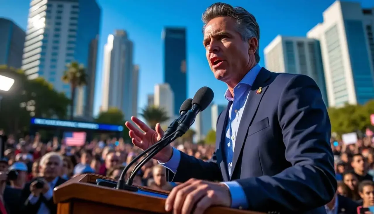 Gavin Newsom s'attaque à Donald Trump dans un discours percutant à Los Angeles
