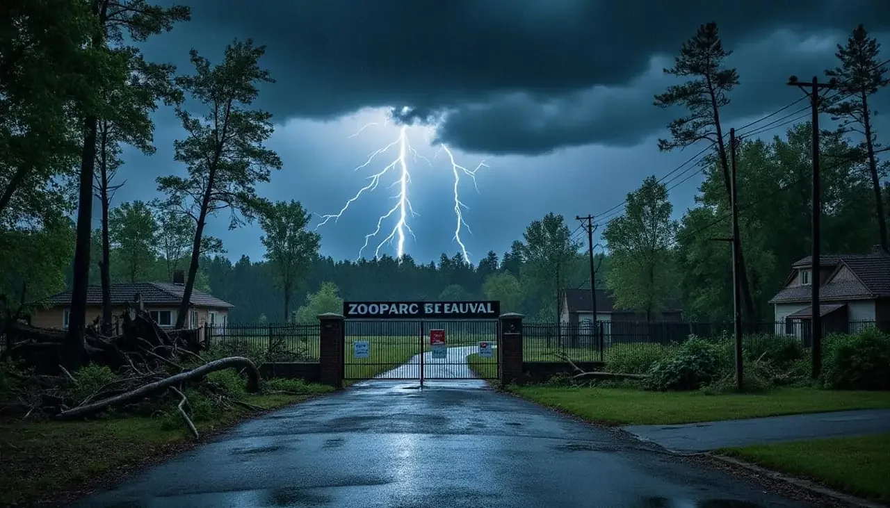Orages et intempéries en Centre-Val de Loire : fermeture du ZooParc de Beauval et milliers de foyers sans électricité