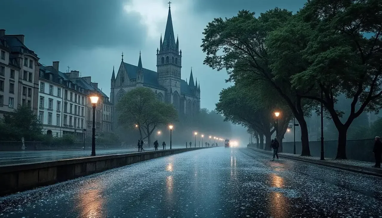 Orages et vents tempétueux en Seine-Maritime : la ville de Rouen touchée par des grêlons