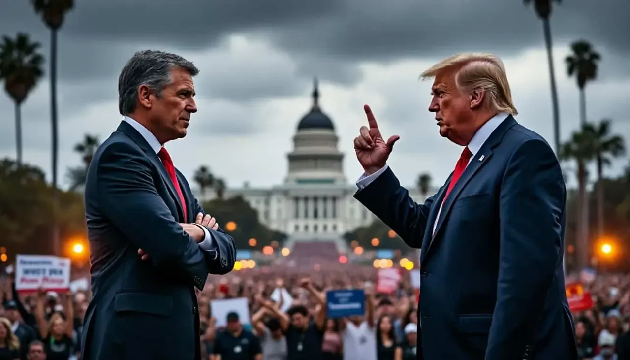 Tensions à Los Angeles : le conflit entre le gouverneur démocrate de Californie et Donald Trump