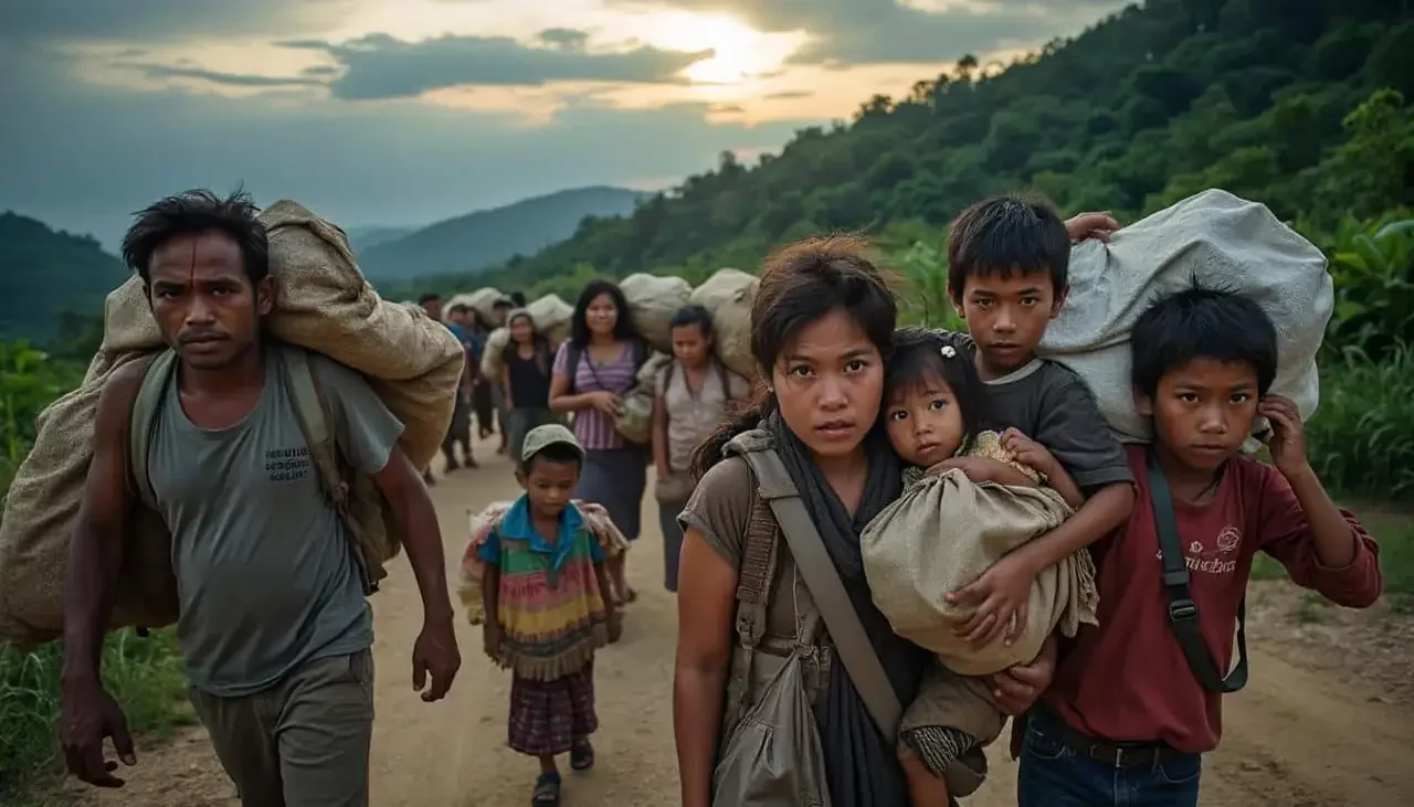 En Thaïlande, plus de 138 000 réfugiés civils fuient les affrontements avec le Cambodge