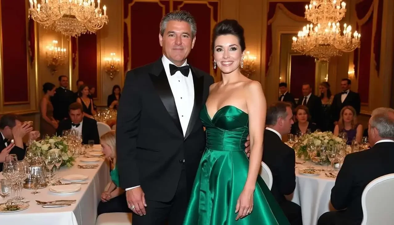 Julien Clerc en tenue élégante au dîner d’État à Londres, en compagnie de sa femme Hélène