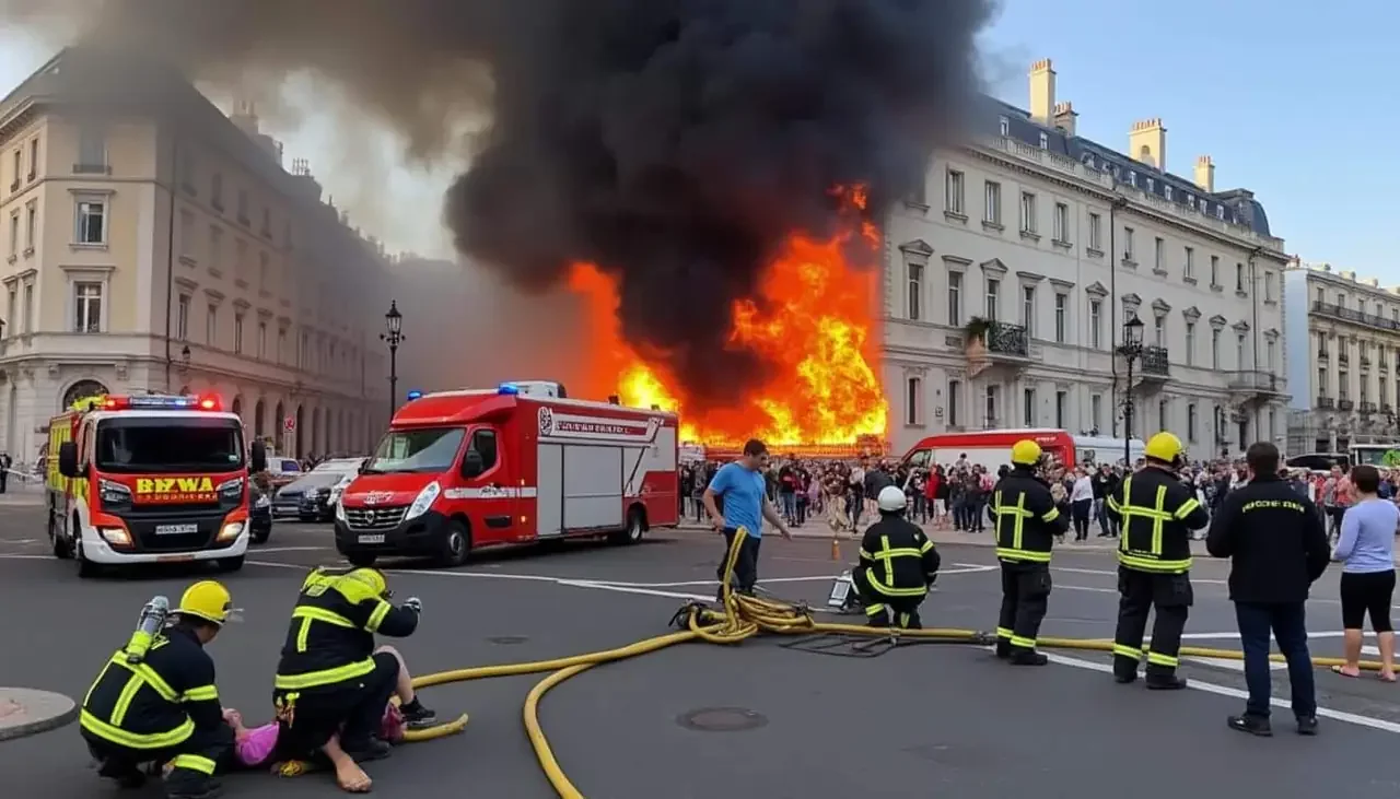 incendie à Marseille : bilan alarmant avec 24 hospitalisés, incluant six pompiers
