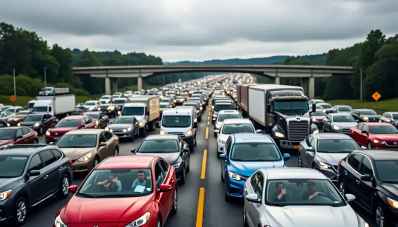Chassé-croisé du week-end : plus de 1 000 km de bouchons sur les routes, l'A10 particulièrement touchée