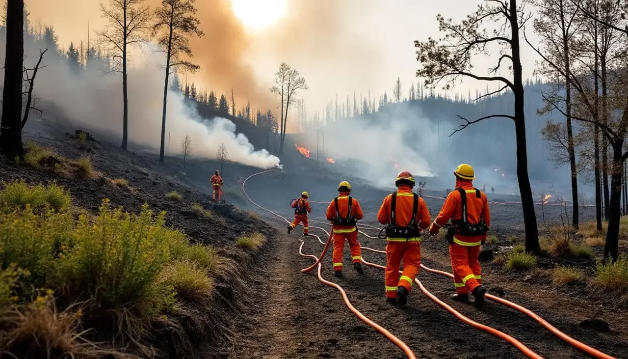 Incendie dans l'Aude : le feu est fixé mais nécessite encore l'intervention de 2 000 pompiers mobilisés sur le terrain