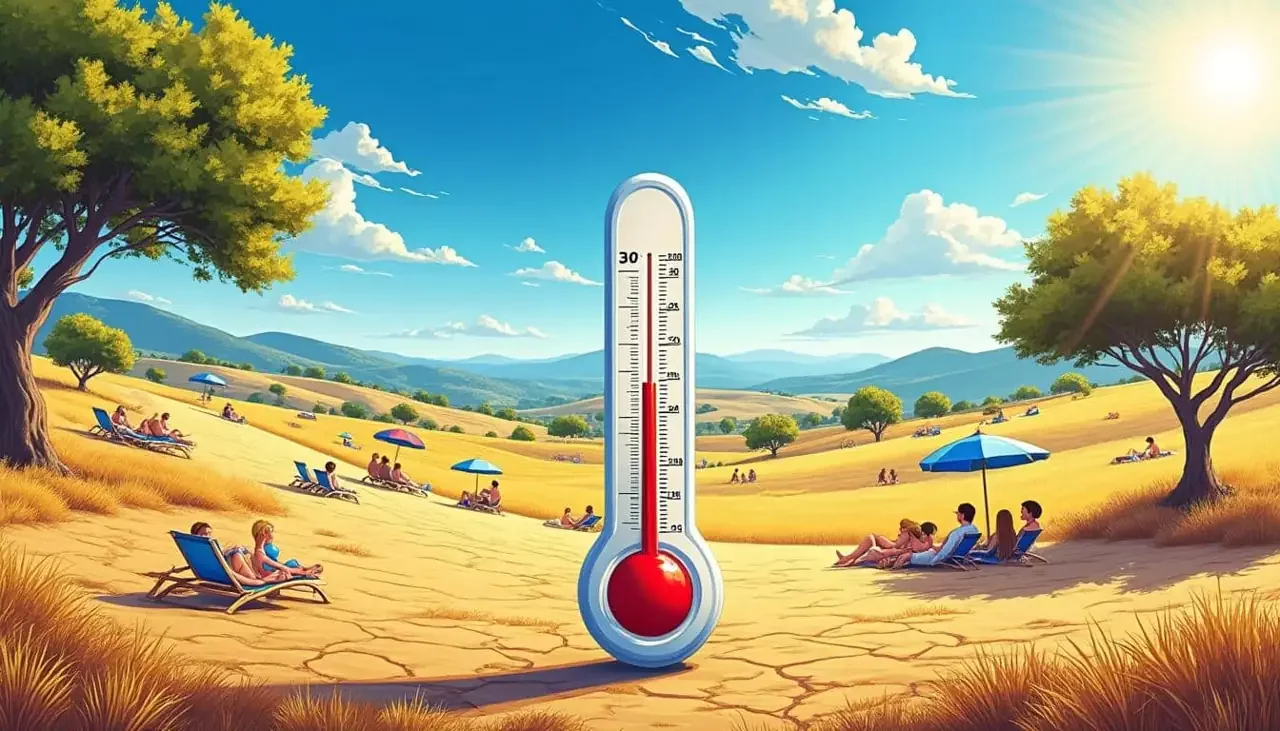Les températures grimpent au-delà de 30 °C en France : des records historiques observés dans la Drôme et l'Ardèche