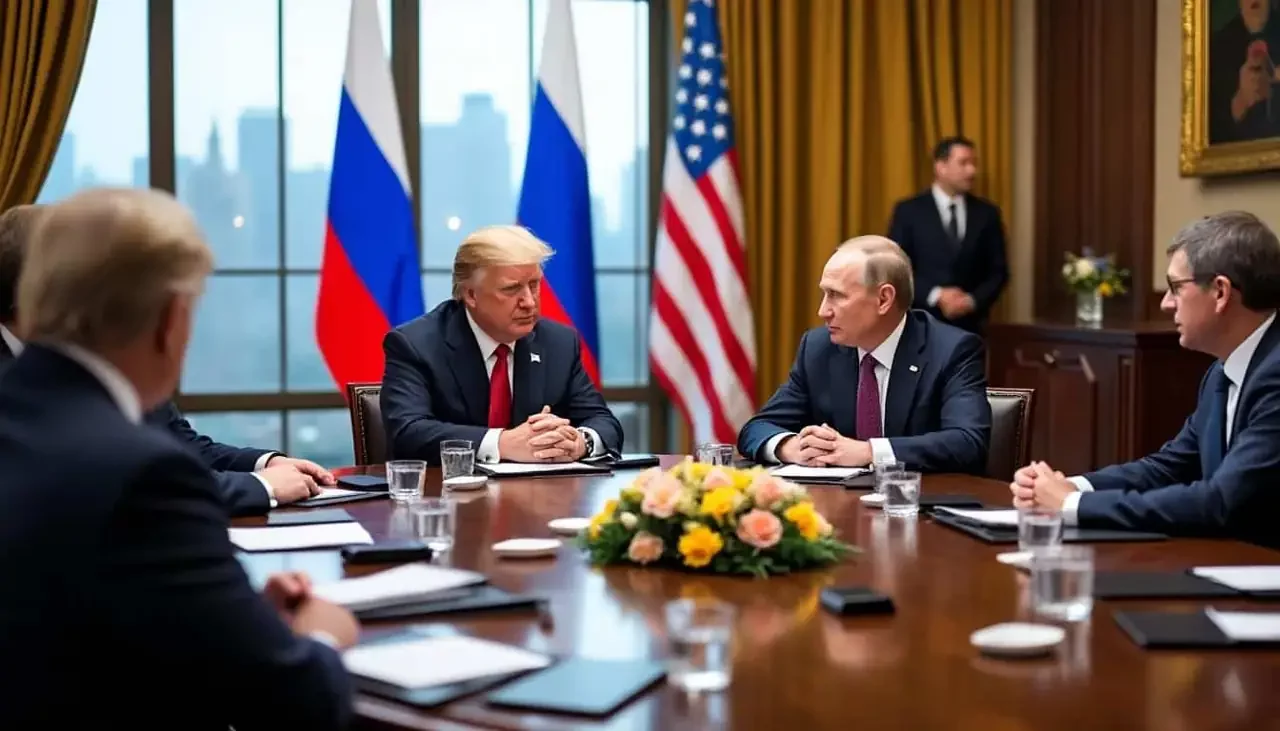 Sommet entre Trump et Poutine : les deux présidents se retrouvent avec leurs conseillers