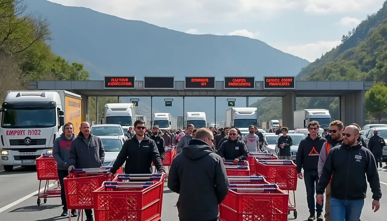Le 10 septembre en Pyrénées-Orientales : des péages bloqués et la montée de la 'révolution des caddies' en perspective