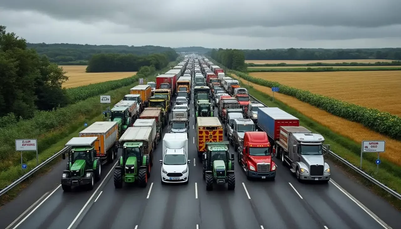 Blocage persistant des agriculteurs : l'A64 toujours fermée, perturbations majeures prévues sur l'A63 vers l'Espagne