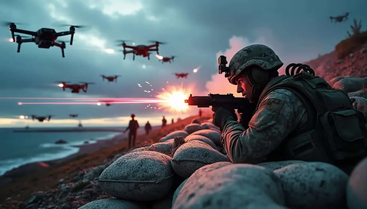 Les fusiliers marins ripostent aux drones : tirs antidrones suite à un survol non autorisé de la base nucléaire de l’île Longue