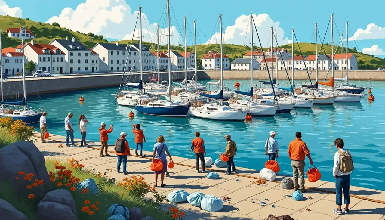 Dépôts sauvages, création d'une nouvelle municipalité et lutte contre les mines : les plaisanciers de la Maison Bla à Brest s'engagent