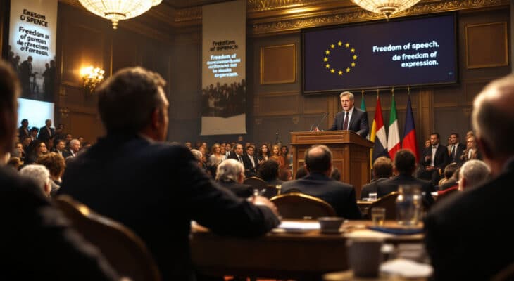 rejoignez-nous à la conférence de munich où vance soulève des questions cruciales sur la défense de la liberté d'expression en europe. une occasion unique de réfléchir sur les défis actuels et d'explorer des solutions pour protéger ce droit fondamental.